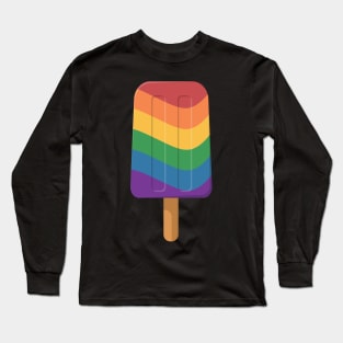 Cute LGBT Pride Rainbow Ice Pop Long Sleeve T-Shirt